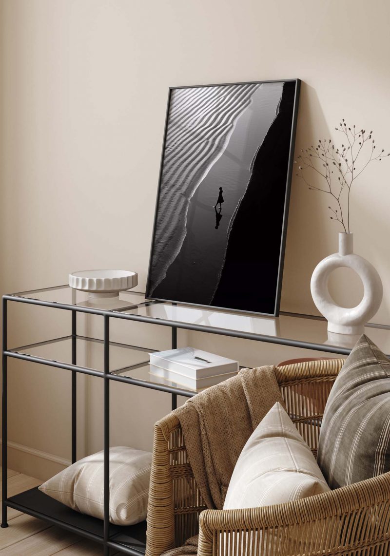 Steps on the Beach | Blac&White Photography Poster - Image 11
