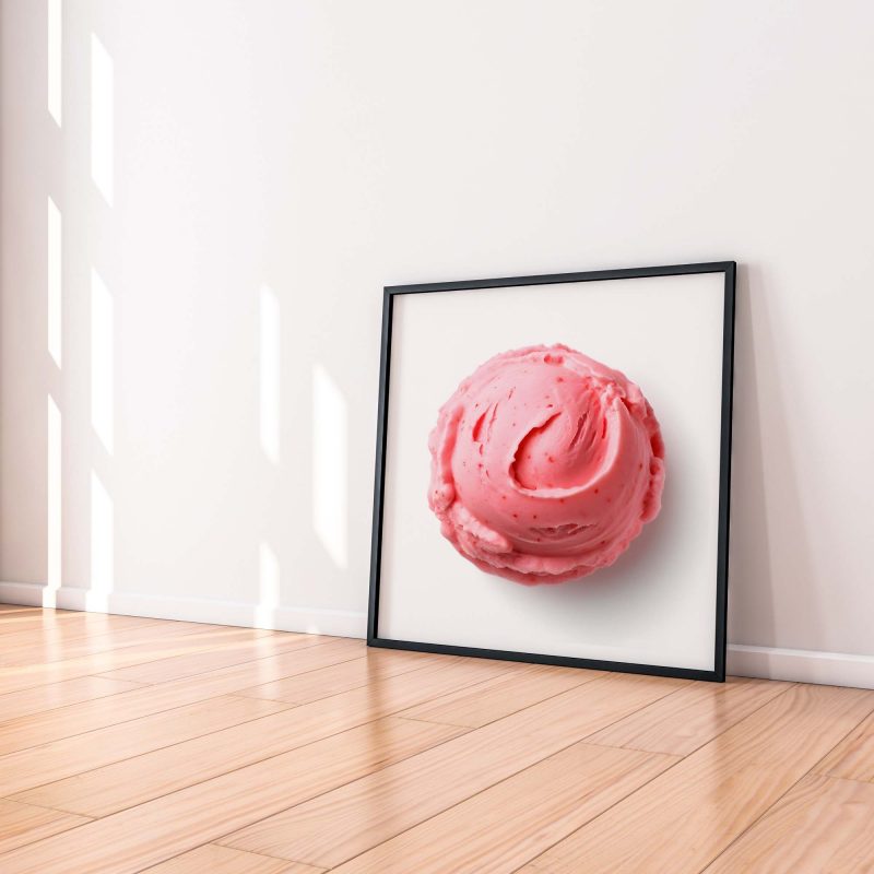 Strawberry Ice Cream Poster, Vibrant Wall Art for Home Decor - Image 5