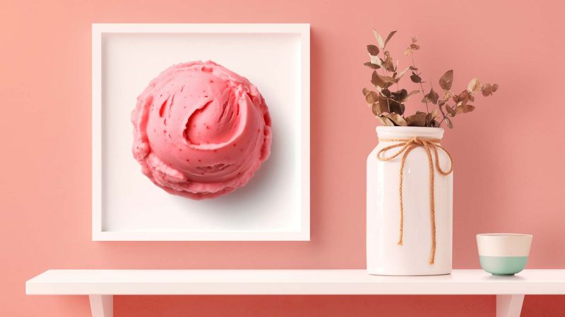 Strawberry Ice Cream Poster, Vibrant Wall Art for Home Decor - Image 6