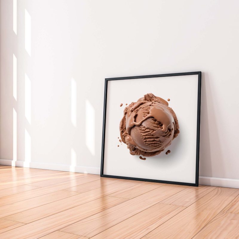 Delicious Chocolate Ice Cream Poster, Perfect for Kitchen Decor - Image 3