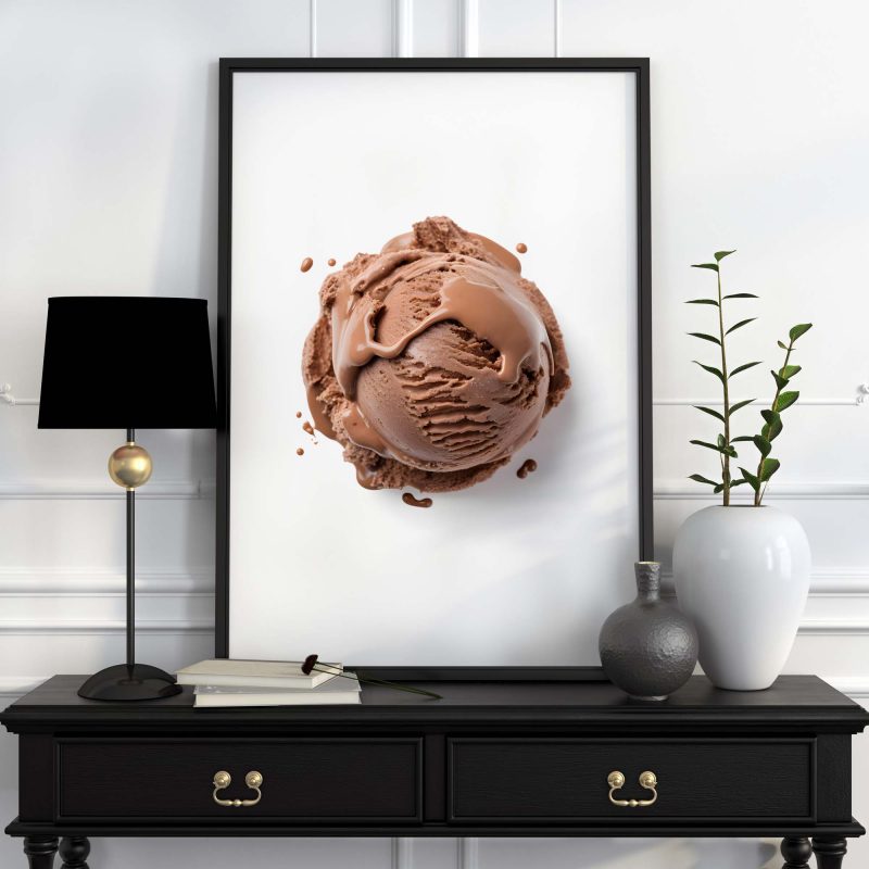 Delicious Chocolate Ice Cream Poster, Perfect for Kitchen Decor - Image 6