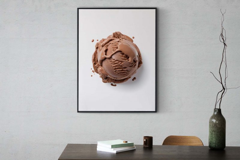 Delicious Chocolate Ice Cream Poster, Perfect for Kitchen Decor - Image 2
