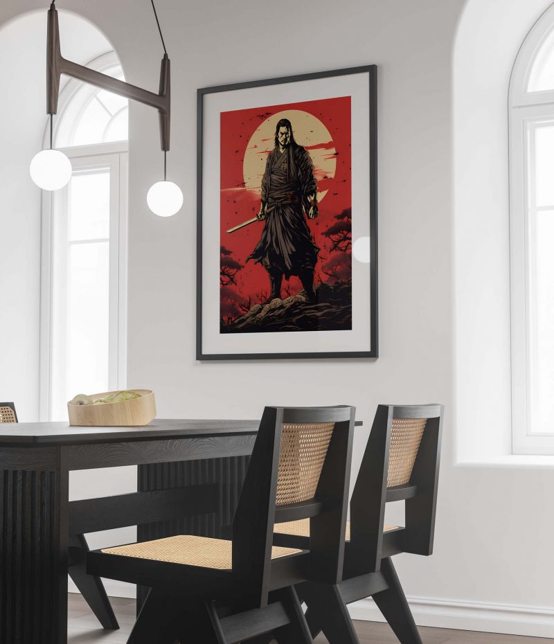 The Boss - Japanese Woodcut Edo Period Samurai Poster - Image 3