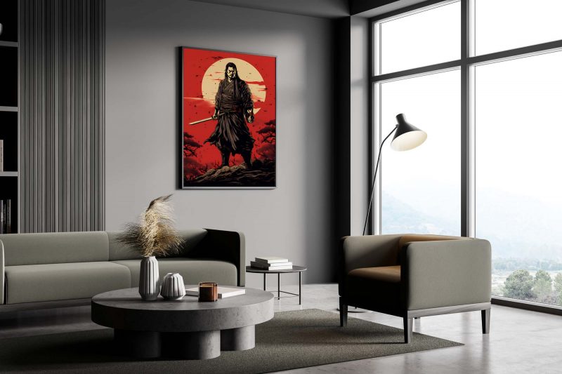 The Boss - Japanese Woodcut Edo Period Samurai Poster - Image 4