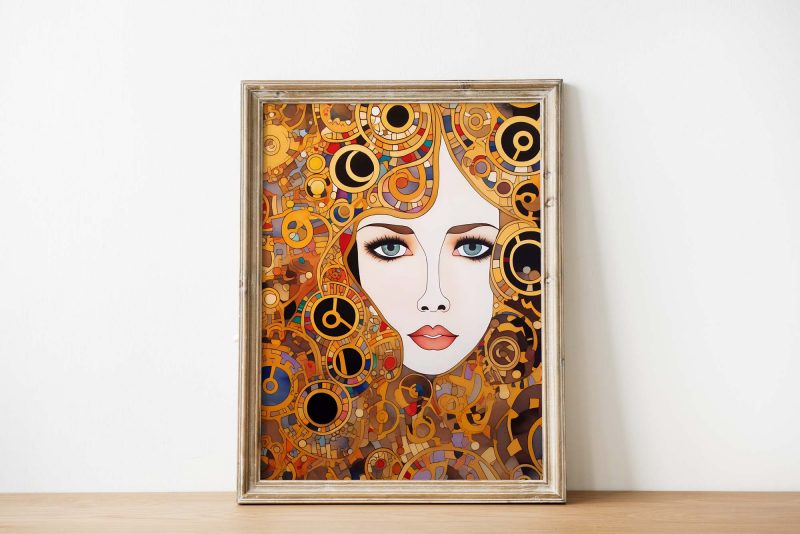 The Queen | Gustav Klimt style Poster - Image 3