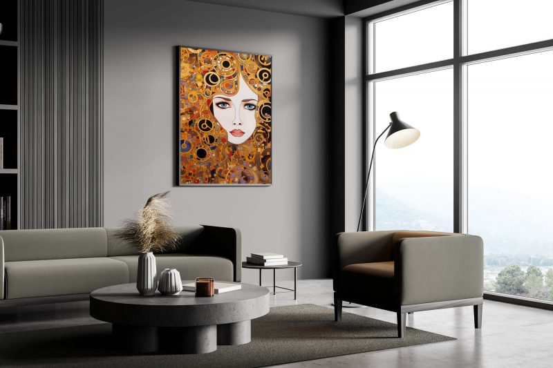 The Queen - Gustav Klimt style Poster