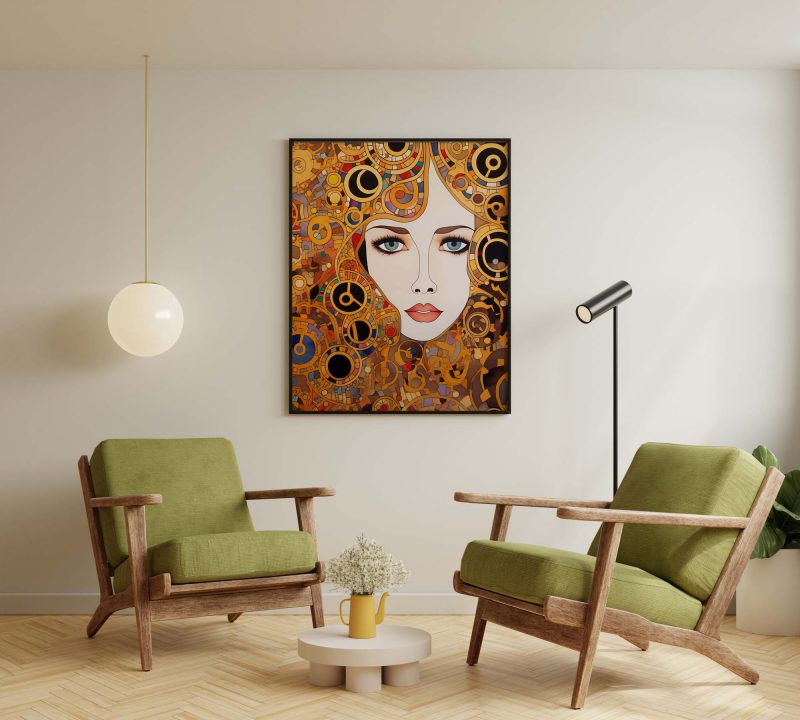 The Queen | Gustav Klimt style Poster - Image 5
