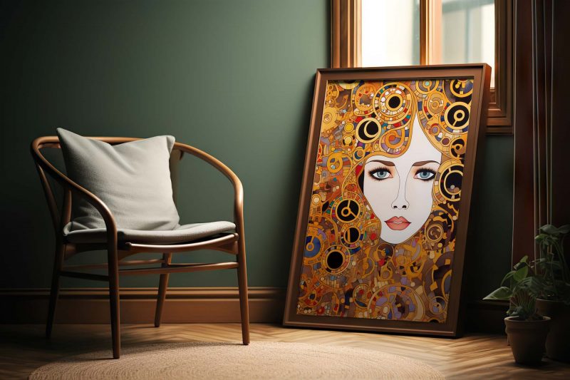 The Queen | Gustav Klimt style Poster - Image 6
