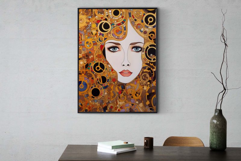The Queen | Gustav Klimt style Poster