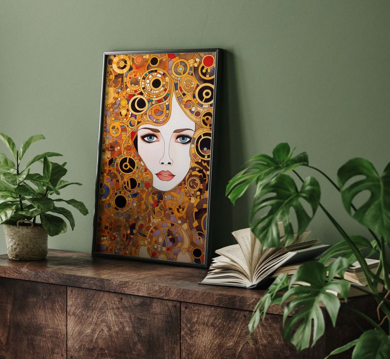 The Queen | Gustav Klimt style Poster - Image 8