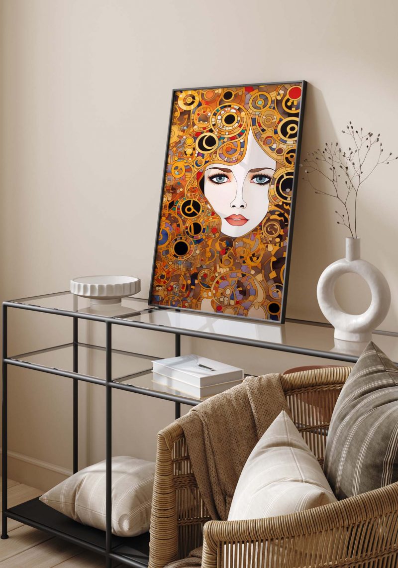 The Queen | Gustav Klimt style Poster - Image 11
