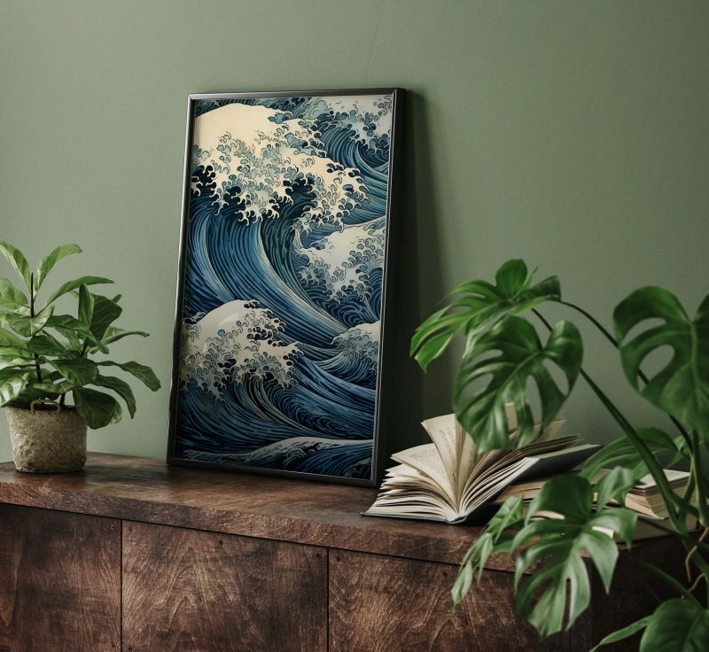 Japan Art The Great Wave off Kanagawa - Image 8