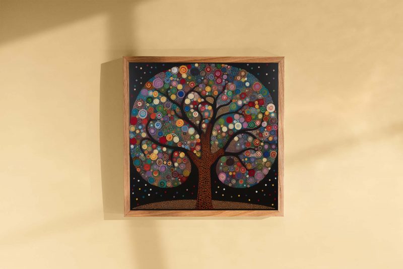 Tree of Life Poster - Abstract Nature Art Print - Gustav Klimt - Yayoi Kusama - Image 3