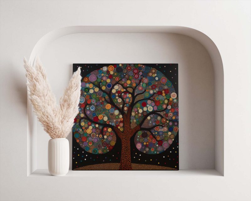 Tree of Life Poster - Abstract Nature Art Print - Gustav Klimt - Yayoi Kusama - Image 2