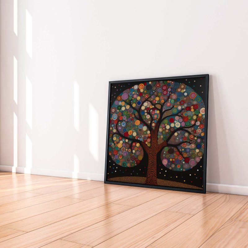 Tree of Life Poster - Abstract Nature Art Print - Gustav Klimt - Yayoi Kusama - Image 4