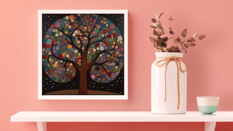 Tree of Life Poster - Abstract Nature Art Print - Gustav Klimt - Yayoi Kusama - Image 5