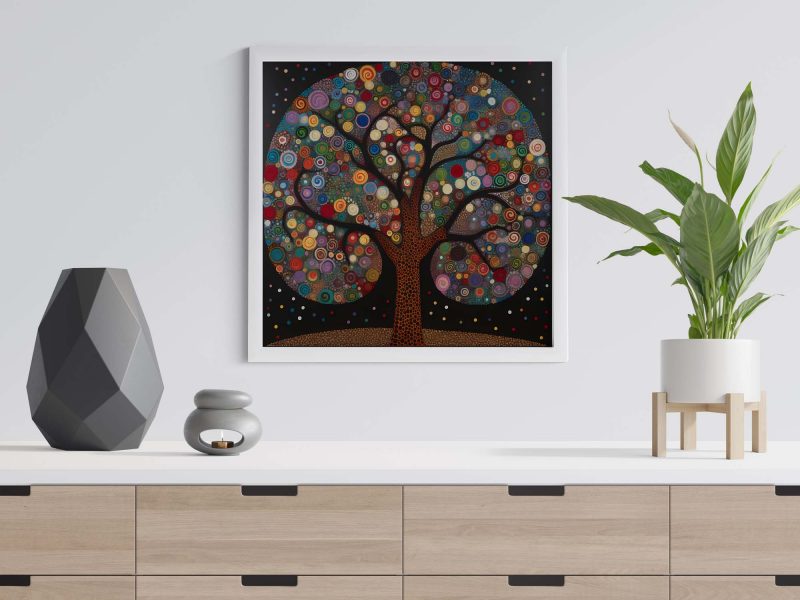 Tree of Life Poster - Abstract Nature Art Print - Gustav Klimt - Yayoi Kusama - Image 6
