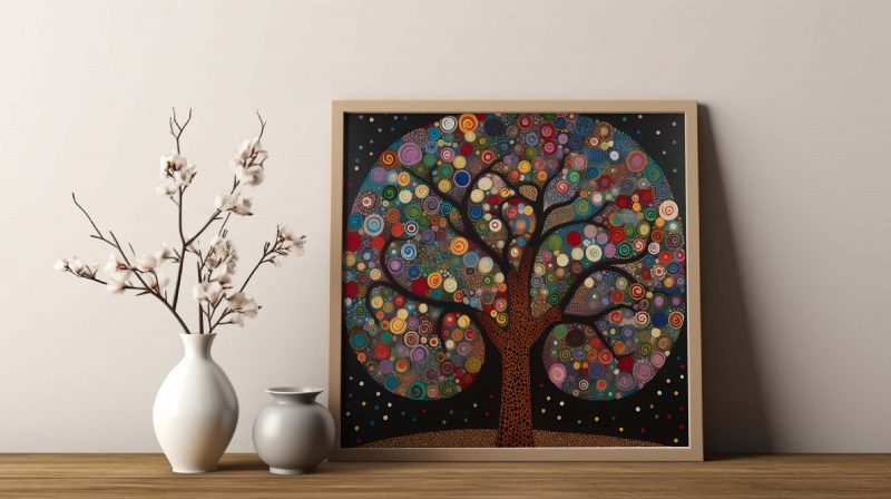 Tree of Life Poster - Abstract Nature Art Print - Gustav Klimt - Yayoi Kusama - Image 8
