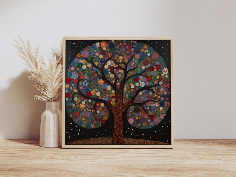 Tree of Life Poster - Abstract Nature Art Print - Gustav Klimt - Yayoi Kusama