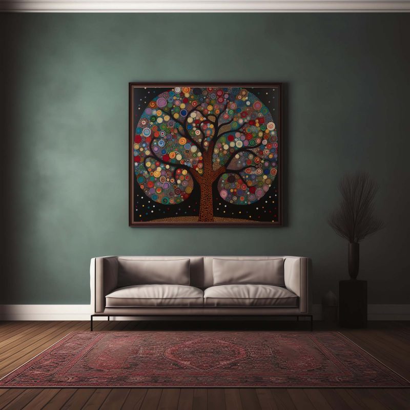 Tree of Life Poster - Abstract Nature Art Print - Gustav Klimt - Yayoi Kusama - Image 11