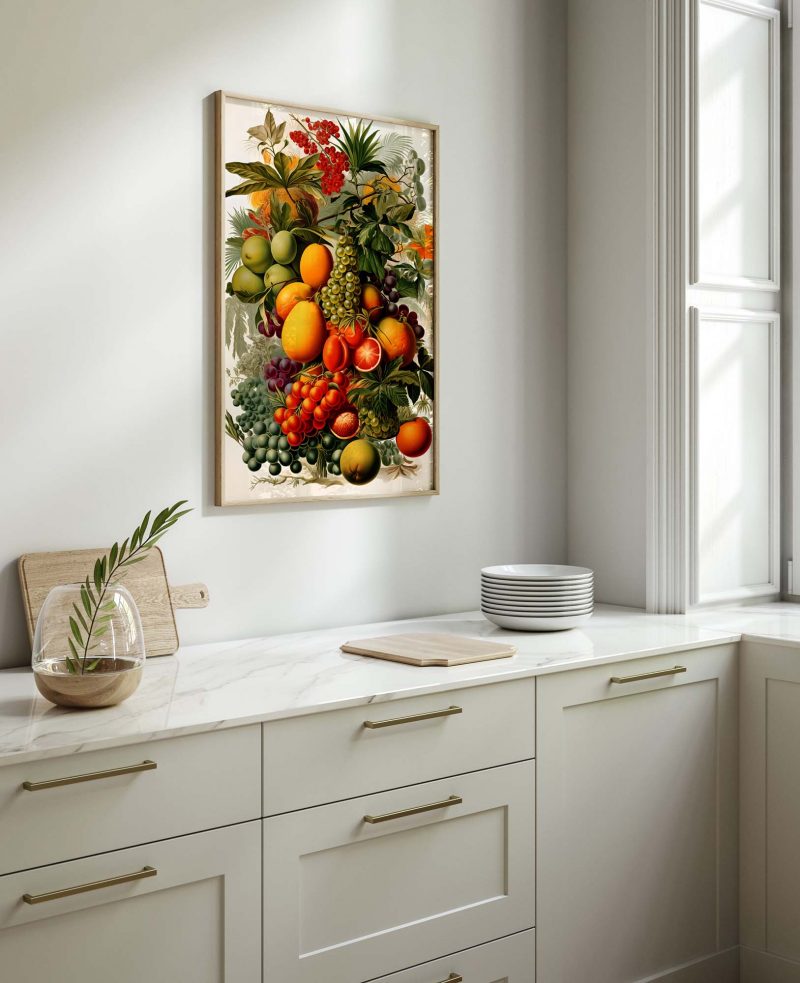 Tropical Fruits Poster | Ernst Haeckel style