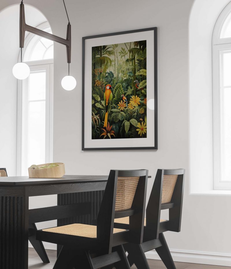 Tropical Parrot Paradise #2 | Henri Rousseau style - Image 2