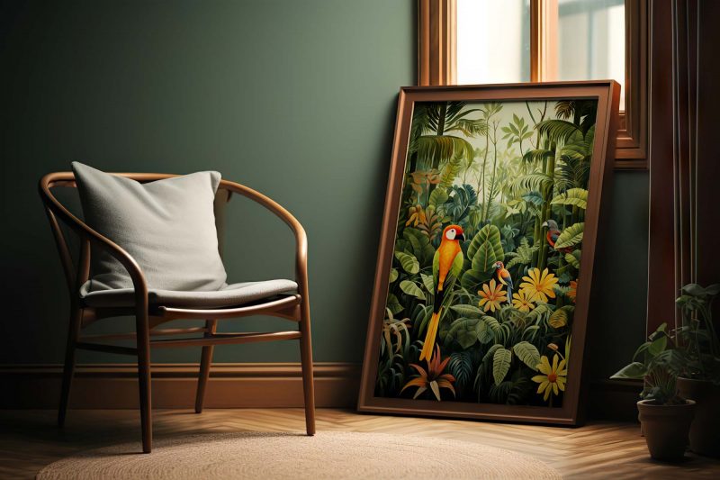 Tropical Parrot Paradise #2 | Henri Rousseau style - Image 6