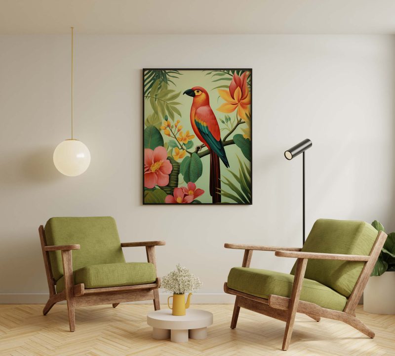 Tropical Parrot Paradise | Henri Rousseau style - Image 5