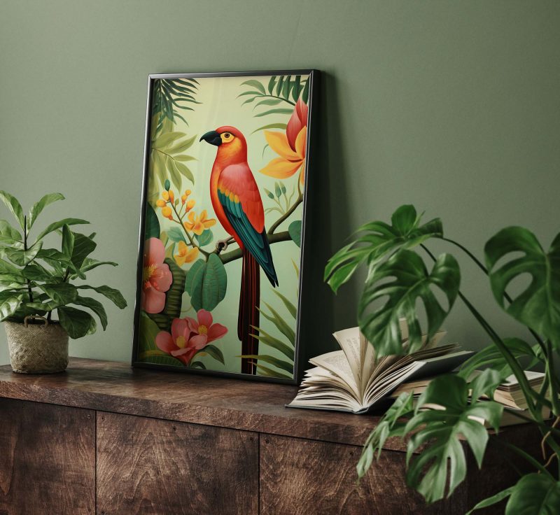 Tropical Parrot Paradise | Henri Rousseau style - Image 8