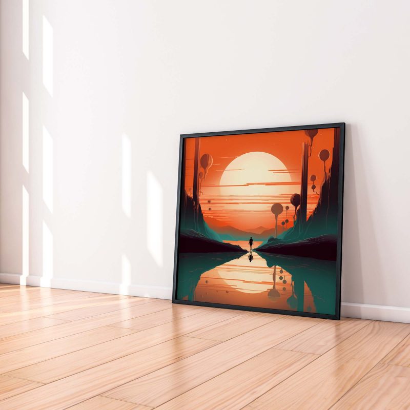 Two Moons - Retro Futurism Art | Space Art, Vintage Sci-Fi Poster, Retro Futurism - Image 4