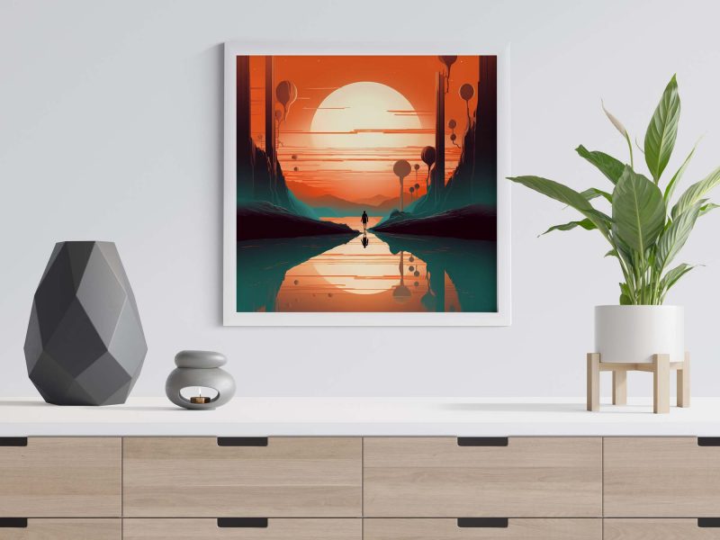 Two Moons - Retro Futurism Art | Space Art, Vintage Sci-Fi Poster, Retro Futurism - Image 6