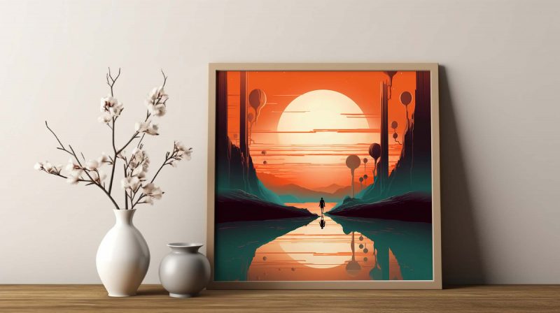 Two Moons - Retro Futurism Art | Space Art, Vintage Sci-Fi Poster, Retro Futurism - Image 8