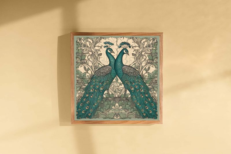 Vintage Peacock Art Decor - William Morris - Image 5