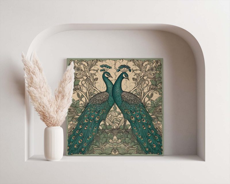 Vintage Peacock Art Decor - William Morris - Image 4