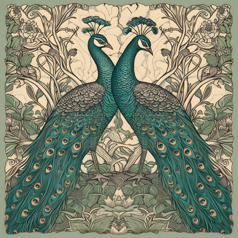 Vintage Peacock Art Decor - William Morris - Image 14