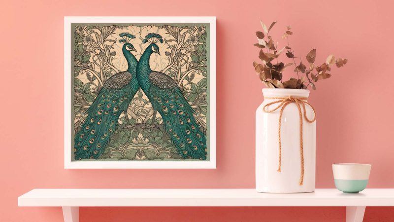 Vintage Peacock Art Decor - William Morris - Image 8
