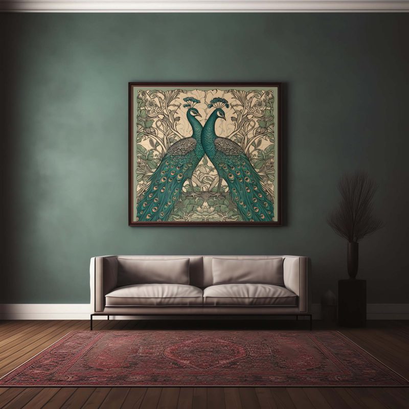 Vintage Peacock Art Decor - William Morris - Image 13