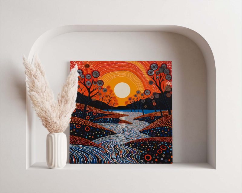 Yayoi Kusama inspired Poster | Sunset - Image 4