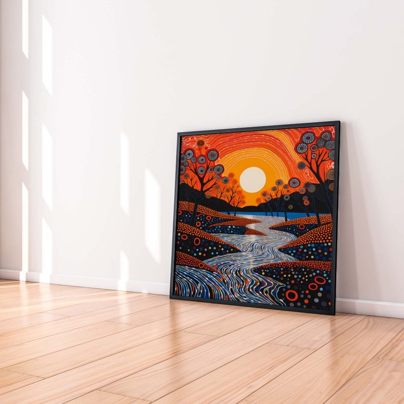 Yayoi Kusama inspired Poster | Sunset - Image 3