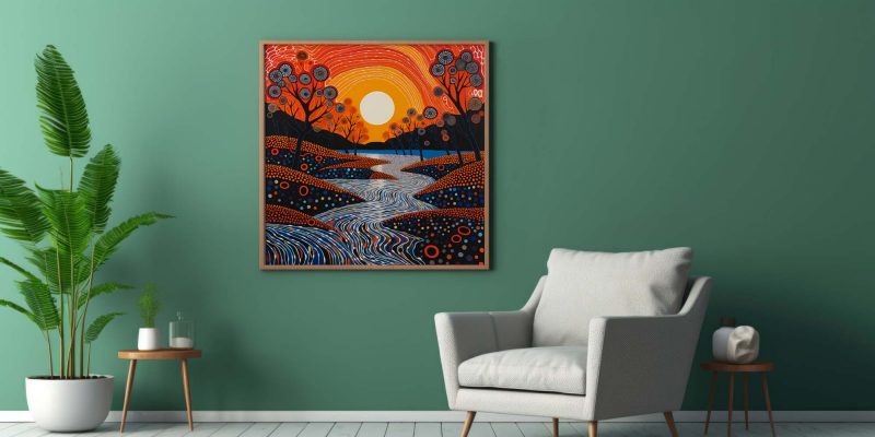 Yayoi Kusama inspired Poster | Sunset - Image 7