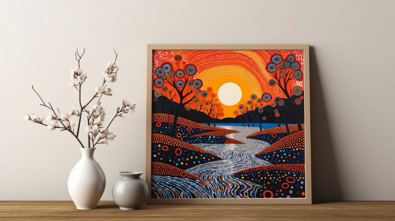 Yayoi Kusama inspired Poster | Sunset - Image 8