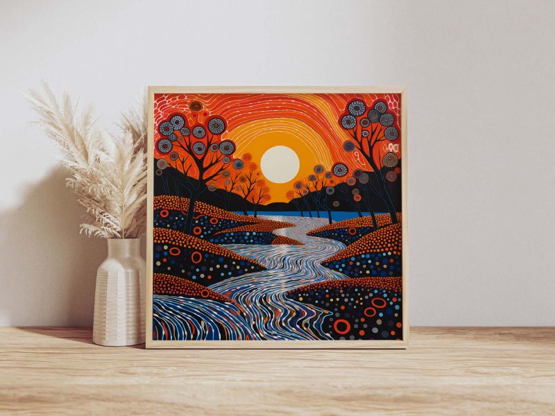 Yayoi Kusama inspired Poster | Sunset - Image 9