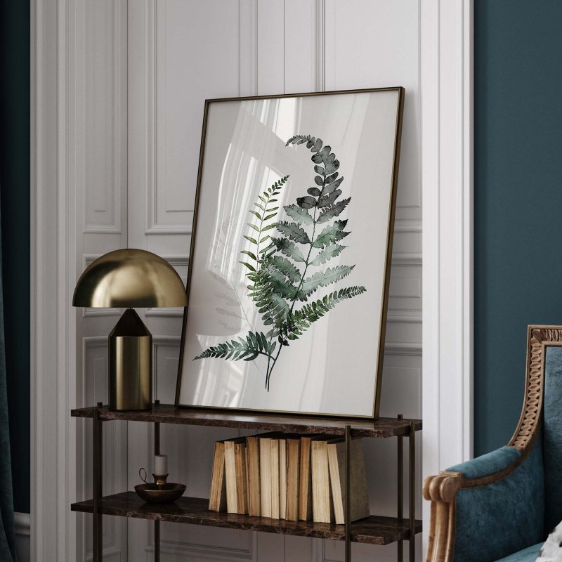 Fern Leaves | Botanical Watercolor Poster - Image 8