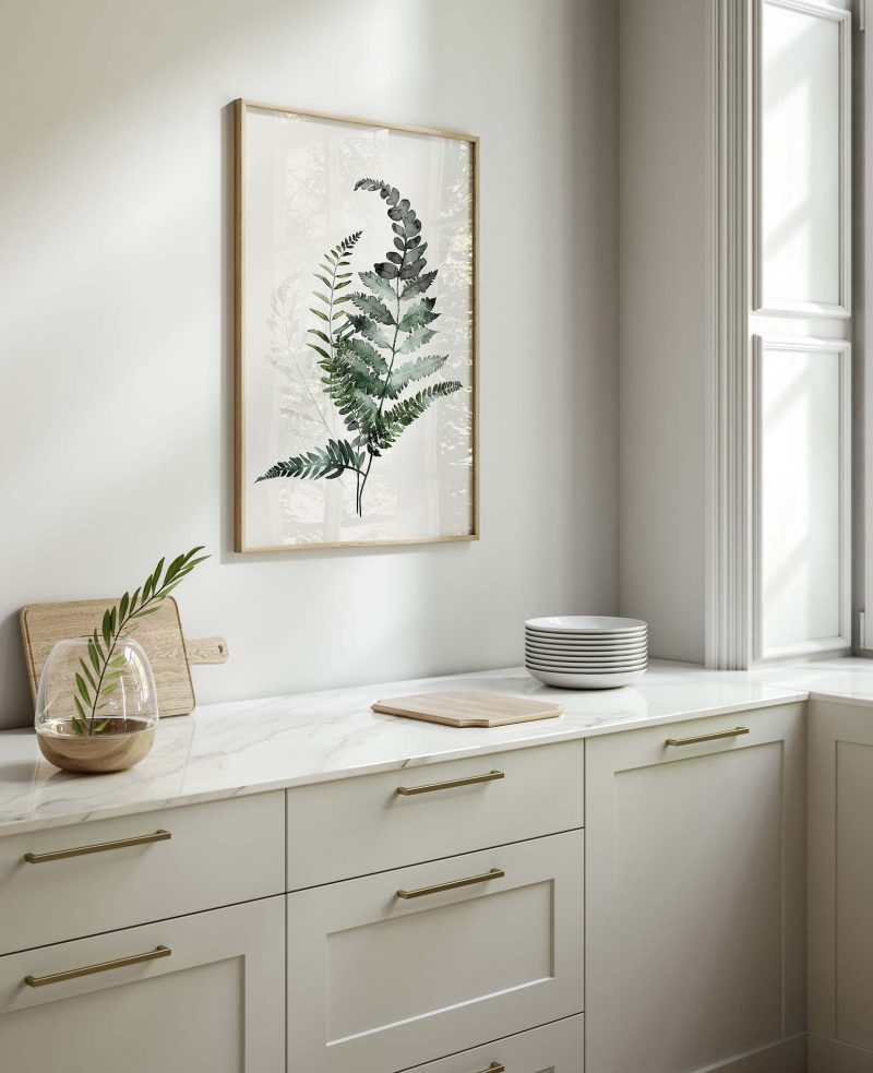 Fern Leaves | Botanical Watercolor Poster - Image 9
