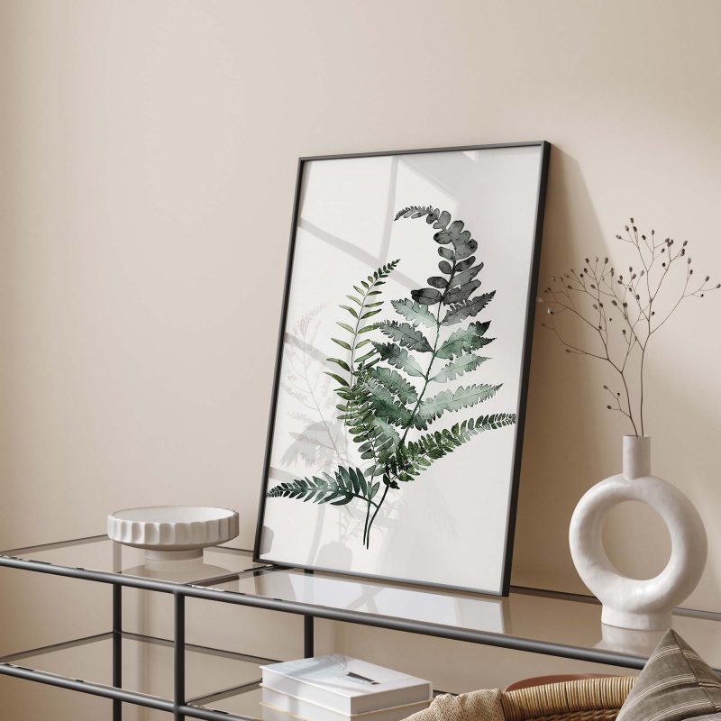 Fern Leaves | Botanical Watercolor Poster - Image 10