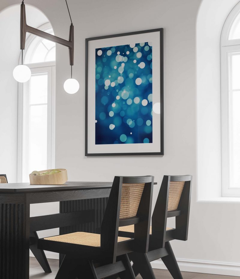 Abstract Blue Dots | Abstract Art - Image 2