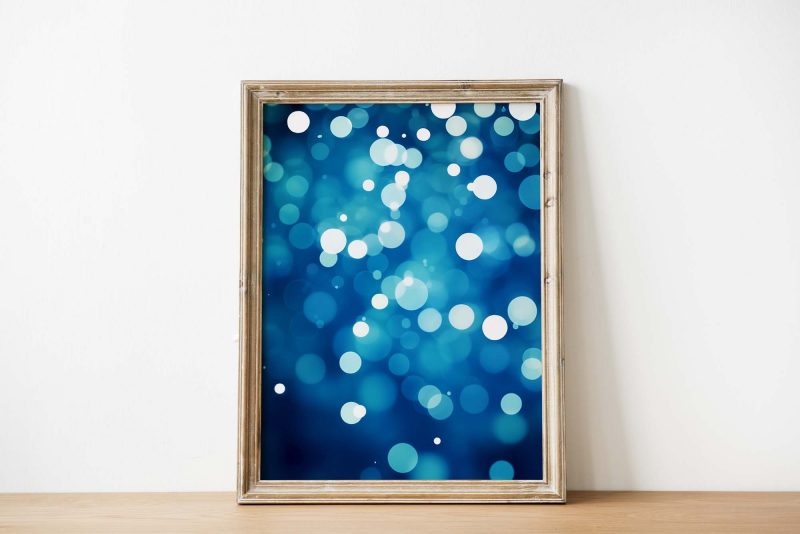 Abstract Blue Dots | Abstract Art - Image 3