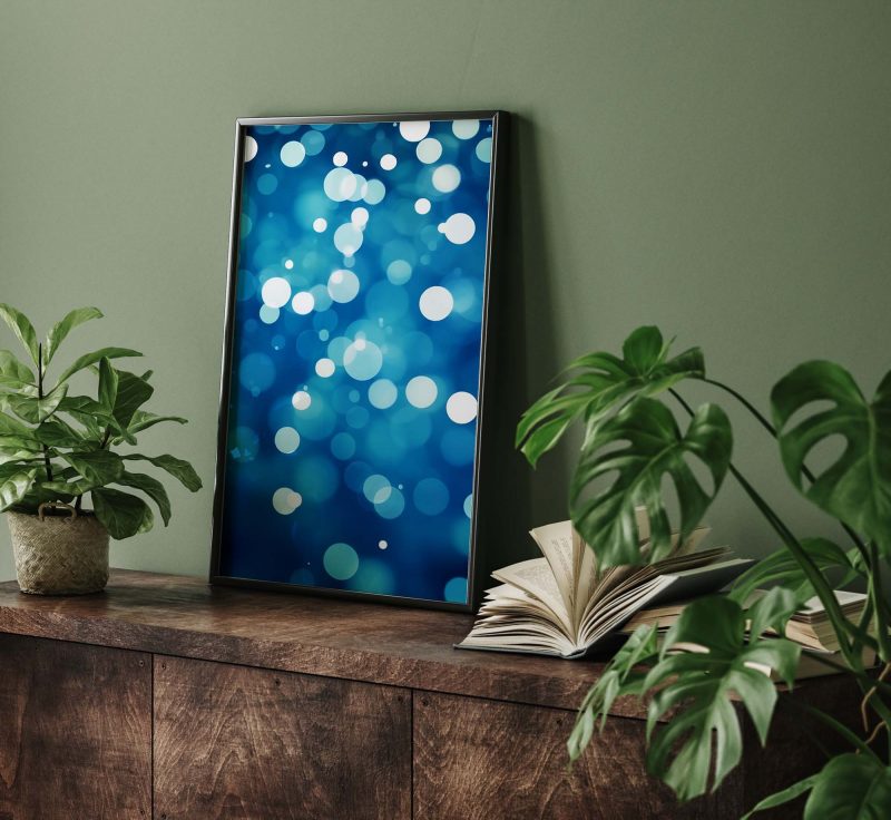 Abstract Blue Dots | Abstract Art - Image 8