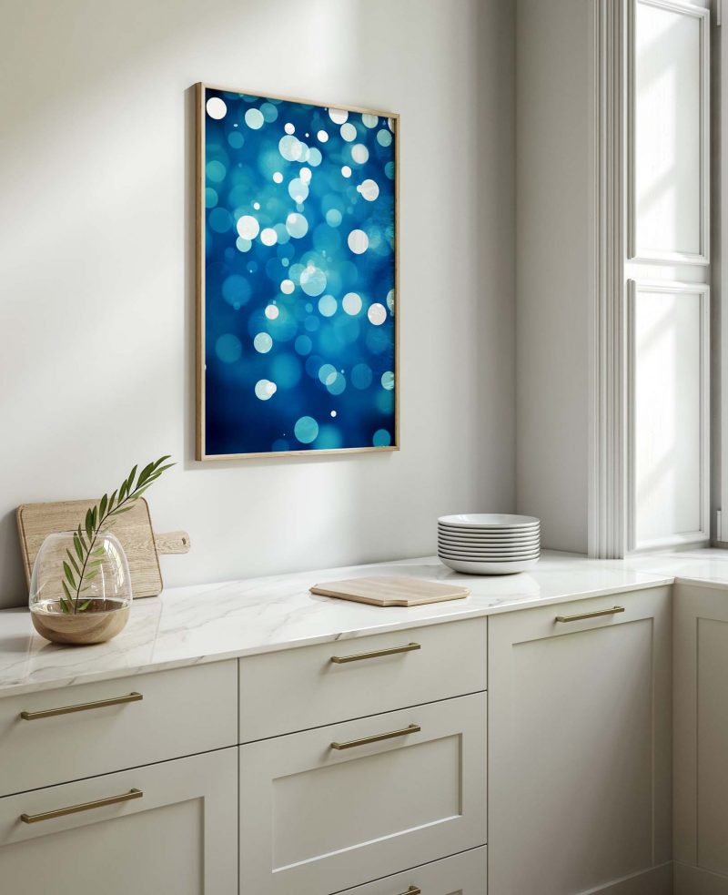 Abstract Blue Dots | Abstract Art - Image 10