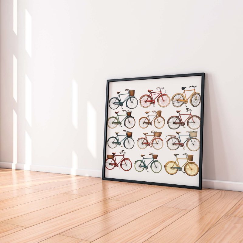 Bicycle Lover | Victorian Era Bicycle Art Collection - Poster - Image 4